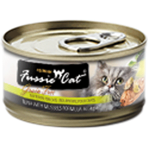 Fussie Cat Premium Tuna with Mussels Canned 24/2.82oz Fussie Cat, Premium, Tuna, Canned, mussels